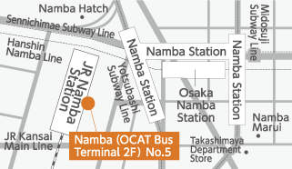 ドリームスリーパー なんば(OCAT 2F)地図